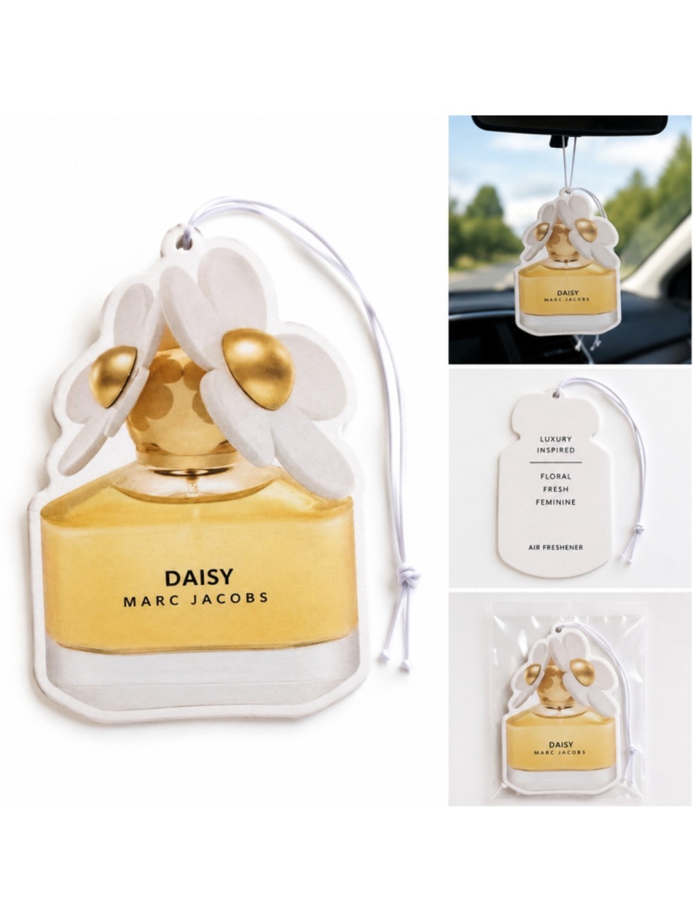 Luxury Inspired Floral Hanging Car Air Freshener